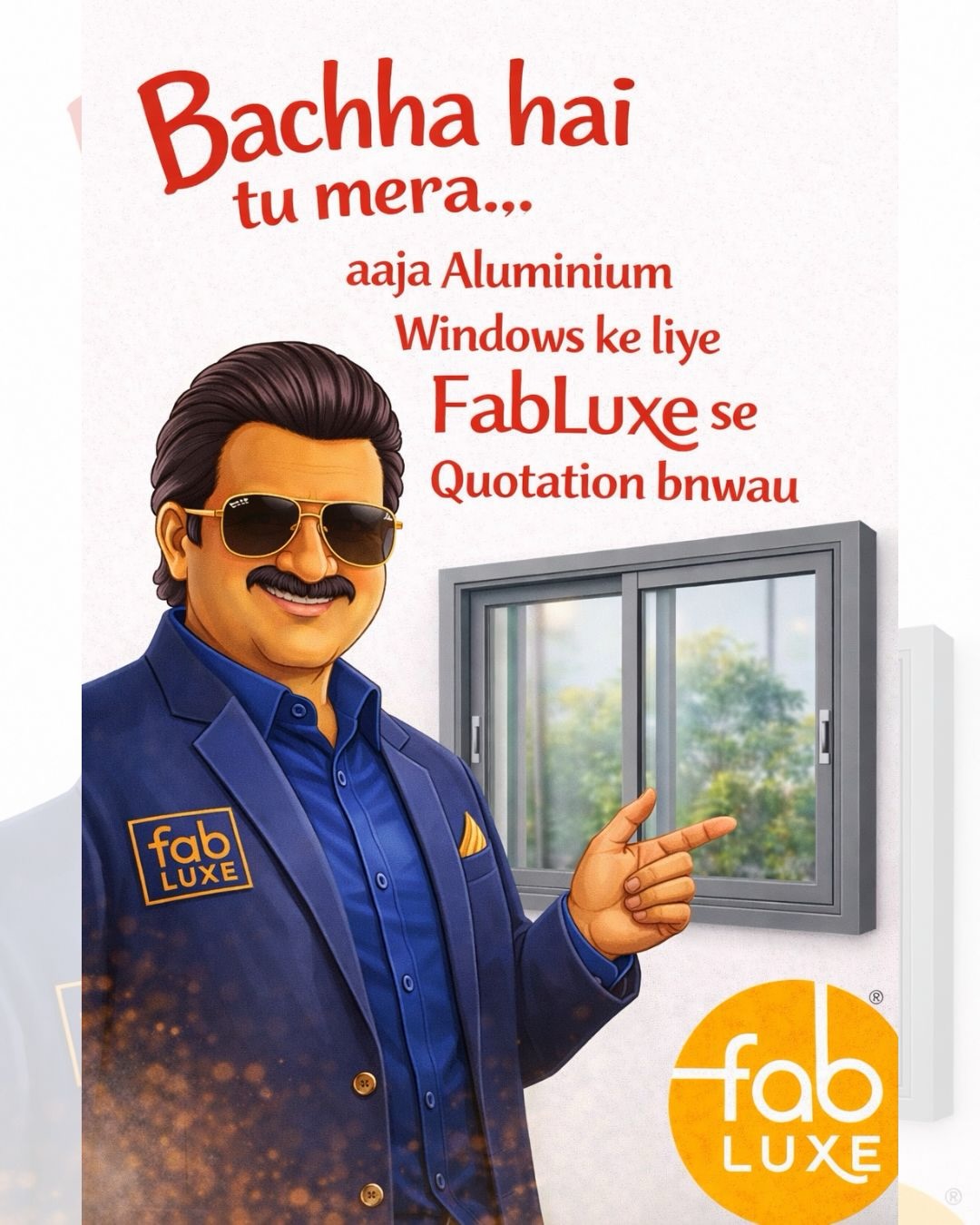 Bachha hai tu meraβ¦
ghar upgrade karna hai toh FabLuxe pe hi aana padega ππ₯
π 9888819844 | 9888819822
#FabLuxe #ModernHomes #AluminiumWindows #LuxuryLiving #HomeUpgrade Curtains LEDMirror ShowerPartition GharKaSwag DesiMarketing ViralReels IndianHomes
BachaHaiTuMera DhurandharViral JameelMamu