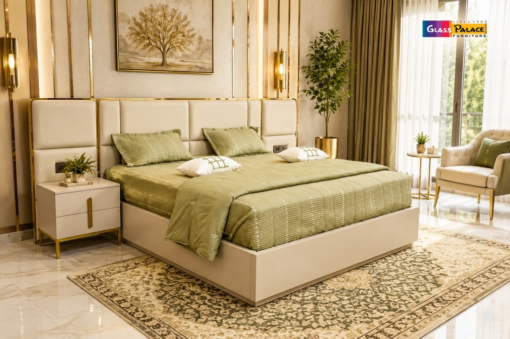 Where Luxury Meets Rest. ✨🛏️
Elevate your bedroom with a design that speaks of elegance, comfort, and timeless sophistication. Featuring a plush upholstered headboard, sleek contemporary styling, and premium finishes, this bedroom set is crafted to turn every night into a luxurious retreat.
Because the perfect day begins with the perfect bedroom.
📍 Available at all 3 Glass Palace Furniture Showrooms:
Mohali
📍 Plot No. 130, Sector 82, JLPL Industrial Area, SAS Nagar, Punjab
📞 +91 76961 11122
Dera Bassi
📍 Chandigarh–Ambala Highway, Near Toll Plaza, Dera Bassi, Punjab
📞 +91 85580 00666
Panchkula
📍 Plot No. 286, Industrial Area Phase 1, Panchkula, Haryana
📞 +91 98781 86363
Visit Glass Palace Furniture and discover premium bedroom collections designed for modern luxury and lasting comfort.
#GlassPalaceFurniture #BedroomSet #LuxuryBedroom #PremiumFurniture #DesignerFurniture ModernBedroom HomeInteriors LuxuryLiving BedroomInspiration TricityFurniture Mohali DeraBassi Panchkula