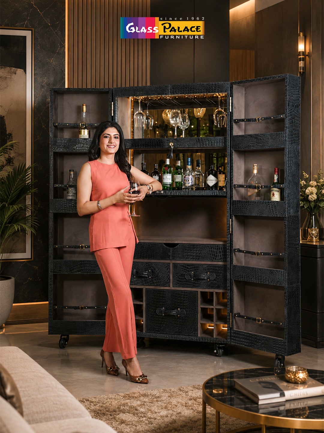 🍷 Make Every Pour a Statement.
Bold, sophisticated and effortlessly luxurious — this bar cabinet is designed to turn your home bar into a true centrepiece. ✨
With its statement-making finish, elegant storage and refined detailing, it’s more than a cabinet—it’s an experience.
Bring home furniture that reflects your taste.
Visit your nearest Glass Palace Furniture showroom today!
📍 Dera Bassi
Chandigarh–Ambala Highway, Near Toll Plaza, Punjab
📞 +91 85580-00666
📍 Mohali
Plot No. 130, Sector 82, JLPL Industrial Area, Sahibzada Ajit Singh Nagar, Punjab
📞 +91 76961-11122
📍 Panchkula
Plot No. 286, Industrial Area Phase 1, Panchkula, Haryana
📞 +91 98781-86363
#GlassPalaceFurniture #BarCabinet #HomeBar #LuxuryFurniture #LuxuryInteriors HomeDecor InteriorDesign StatementFurniture BarFurniture PremiumFurniture ElegantInteriors HomeStyling FurnitureDesign