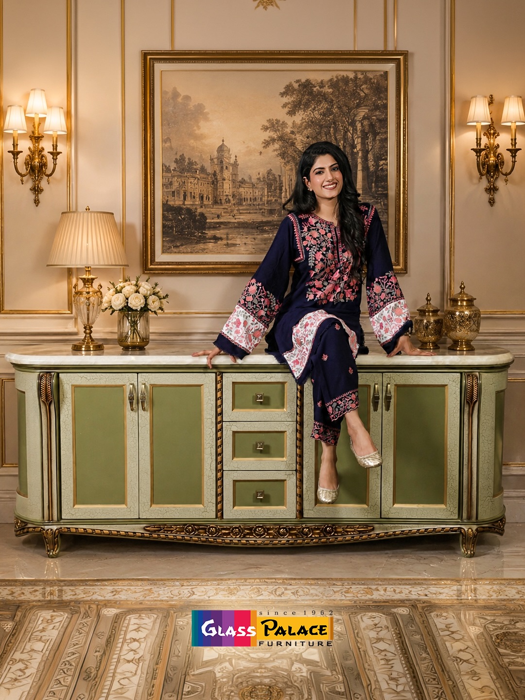 ✨ Where Classic Grandeur Meets Contemporary Elegance.
A console table that doesn’t simply fill a space—it defines it. With its ornate detailing, rich antique-inspired finish and elegant marble top, this statement piece brings a regal touch to any entrance or living space. 👑
Designed for homes that appreciate timeless craftsmanship, luxury and character.
Discover statement furniture at Glass Palace Furniture.
📍 Dera Bassi
Chandigarh–Ambala Highway, Near Toll Plaza, Punjab
📞 +91 85580-00666
📍 Mohali
Plot No. 130, Sector 82, JLPL Industrial Area, Sahibzada Ajit Singh Nagar, Punjab
📞 +91 76961-11122
📍 Panchkula
Plot No. 286, Industrial Area Phase 1, Panchkula, Haryana
📞 +91 98781-86363
#GlassPalaceFurniture #ConsoleTable #LuxuryFurniture #ClassicInteriors #LuxuryInteriors StatementFurniture HomeDecor ElegantInteriors FurnitureDesign PremiumFurniture HomeStyling TimelessDesign