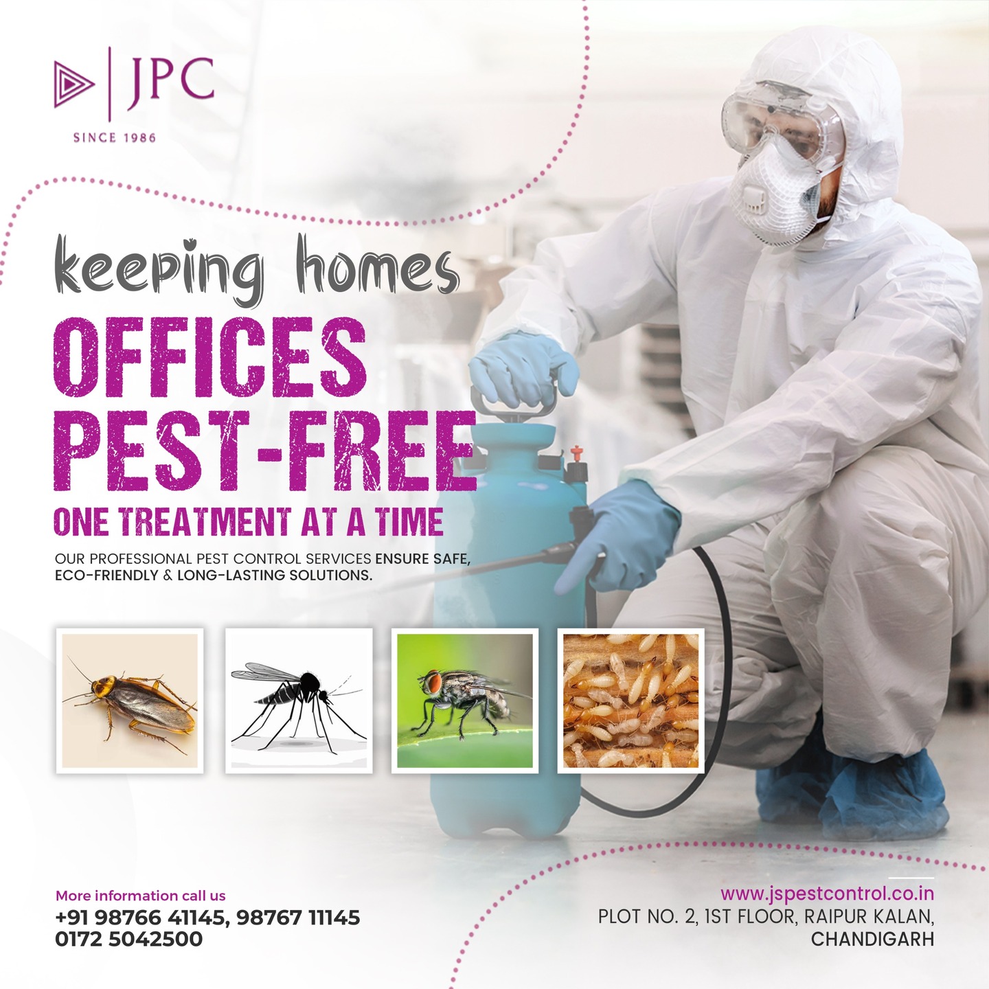 🐜🏡 JS Pest Control – Protecting What Matters Most! 🚫✨

At JS Pest Control, we believe your home and workplace should be safe, clean, and pest-free. With years of experience and a professional team, we provide effective and eco-friendly solutions to eliminate pests like termites, rodents, cockroaches, mosquitoes, and more.

✅ Advanced Pest Control Techniques
✅ Safe for Kids, Pets & the Environment
✅ Customized Plans for Every Space
✅ Reliable, On-Time Service You Can Trust

#JSPestControl #PestFreeLiving #SafeAndCleanHome #TrustedPestExperts #HealthyHome #PestFreeHome #TrustedProtection #EcoFriendlySolutions #SafeAndCleanLiving