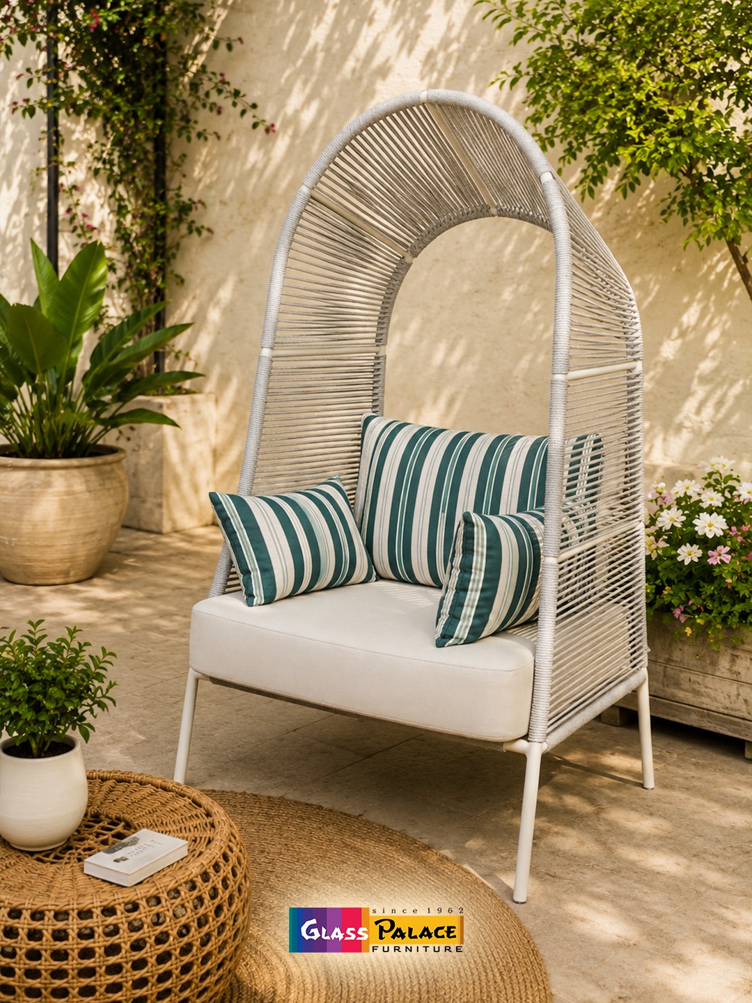 Find Your Favourite Spot Under the Open Sky. ☀️🌿

Designed for slow mornings, peaceful afternoons, and relaxing evenings, this premium patio lounge chair brings resort-style comfort right to your home. With its elegant woven design, plush cushions, and contemporary silhouette, it’s the perfect addition to your garden, patio, balcony, or poolside retreat.

Because every outdoor space deserves a statement piece.

📍 Available at all 3 Glass Palace Furniture Showrooms:

Dera Bassi
📍 Chandigarh–Ambala Highway, Near Toll Plaza, Dera Bassi, Punjab
📞 +91 85580 00666

Mohali
📍 Plot No. 130, Sector 82, JLPL Industrial Area, SAS Nagar, Punjab
📞 +91 76961 11122

Panchkula
📍 Plot No. 286, Industrial Area Phase 1, Panchkula, Haryana
📞 +91 98781 86363

Visit Glass Palace Furniture and discover premium indoor and outdoor furniture collections designed for modern living.

#GlassPalaceFurniture #PatioFurniture #OutdoorLiving #LoungeChair #GardenFurniture LuxuryOutdoor BalconyDecor PatioGoals PremiumFurniture HomeDecor Mohali DeraBassi Panchkula TricityFurniture
