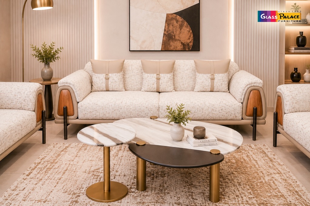 A sofa isn’t just where you sit - it’s where life happens. ✨

From morning coffees to evening conversations, create moments that matter with a sofa that’s as comfortable as it is beautiful. Designed with premium craftsmanship, elegant textures, and timeless style, this statement piece transforms every living room into a space you’ll love coming home to.

Visit Glass Palace Furniture and explore Tricity’s largest collection of premium luxury sofa sets, curated to suit every home and every style.👇
📍 Dera Bassi – Chandigarh–Ambala Highway, Near Toll Plaza, Dera Bassi, Punjab 📞 85580-00666
📍 Mohali – Plot No. 130, Sector 82, JLPL Industrial Area, Sahibzada Ajit Singh Nagar, Punjab 📞 76961-11122
📍 Panchkula – Plot No. 286, Industrial Area Phase 1, Panchkula, Haryana 📞 98781-86363

#GlassPalaceFurniture #LuxuryLiving #PremiumSofas #SofaDesign #LivingRoomGoals ModernInteriors LuxuryFurniture HomeDecor InteriorInspiration DesignerFurniture ElegantHomes FurnitureShopping Mohali Panchkula DeraBassi TricityHomes