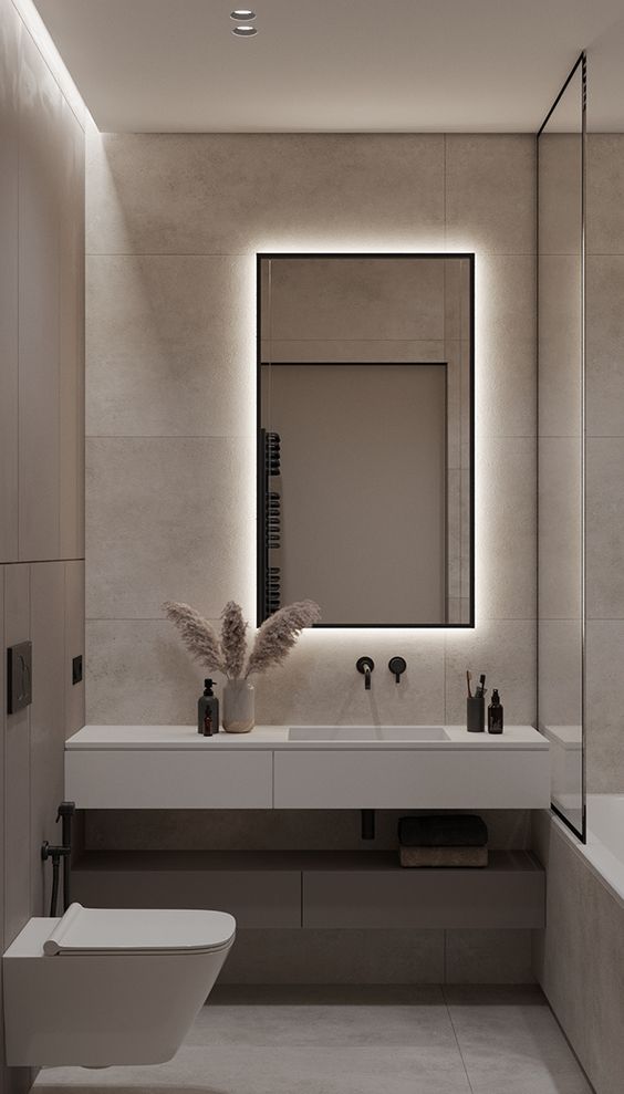 Modern Minimalist Bathroom Tile