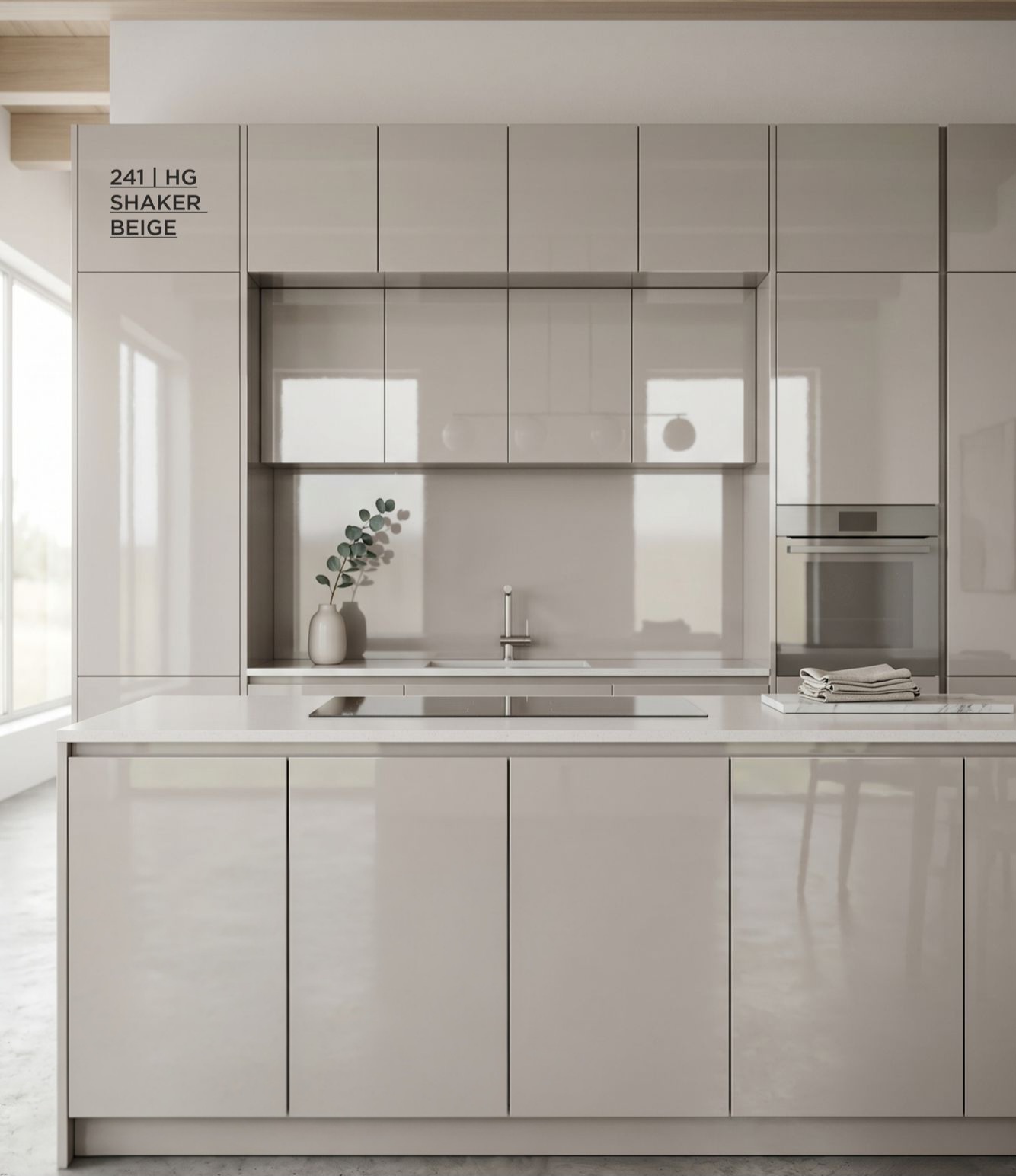 Soft Beige Kitchen Mica