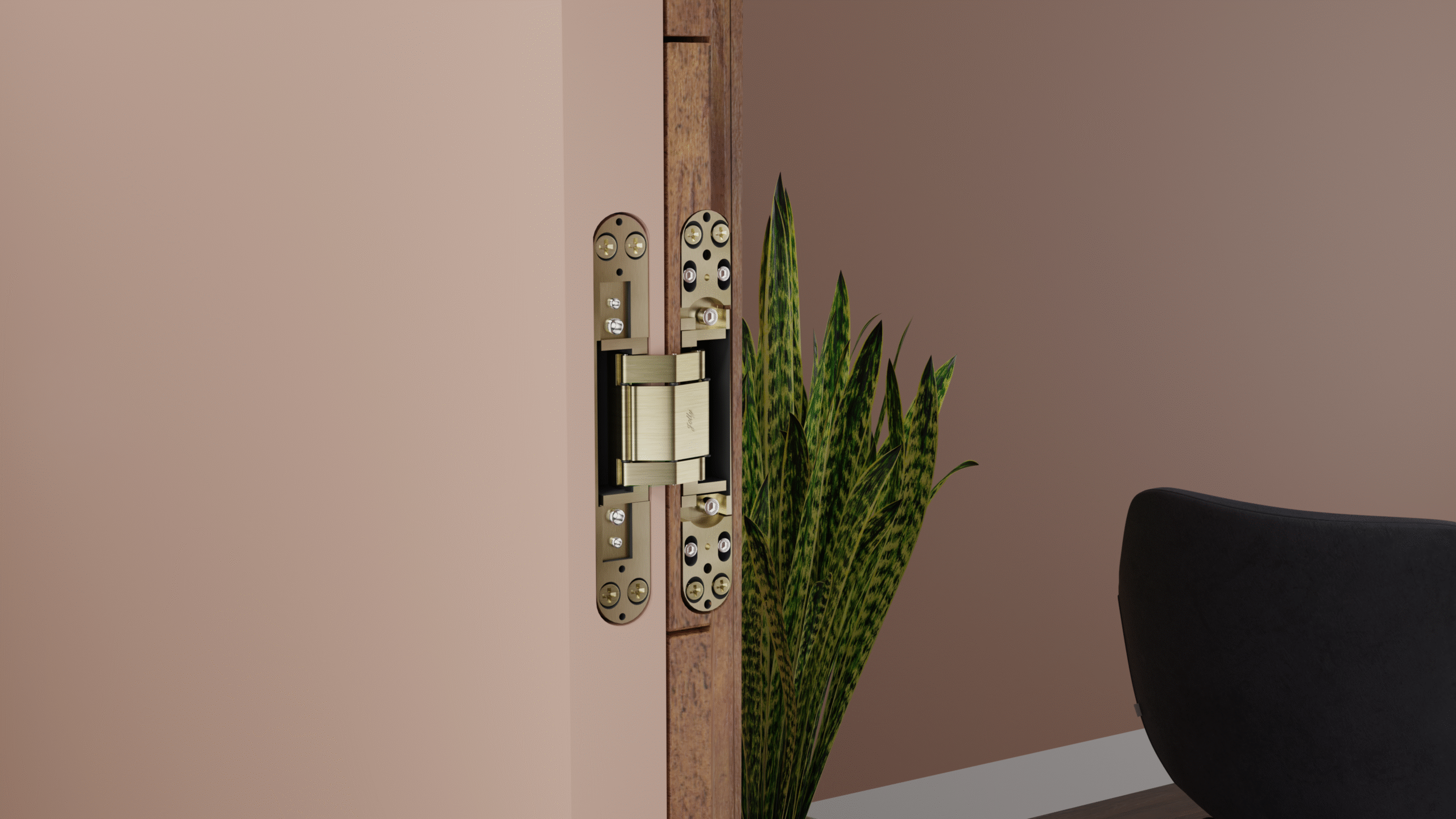3D Concelaed Hinge Black Jolly — image 2