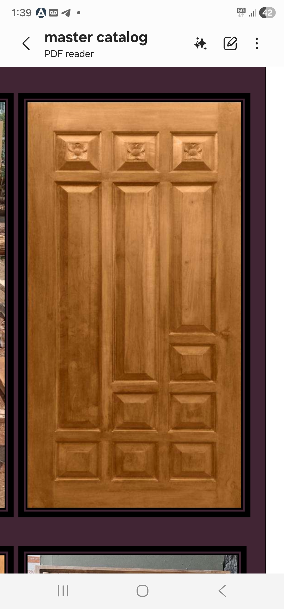 Wooden door