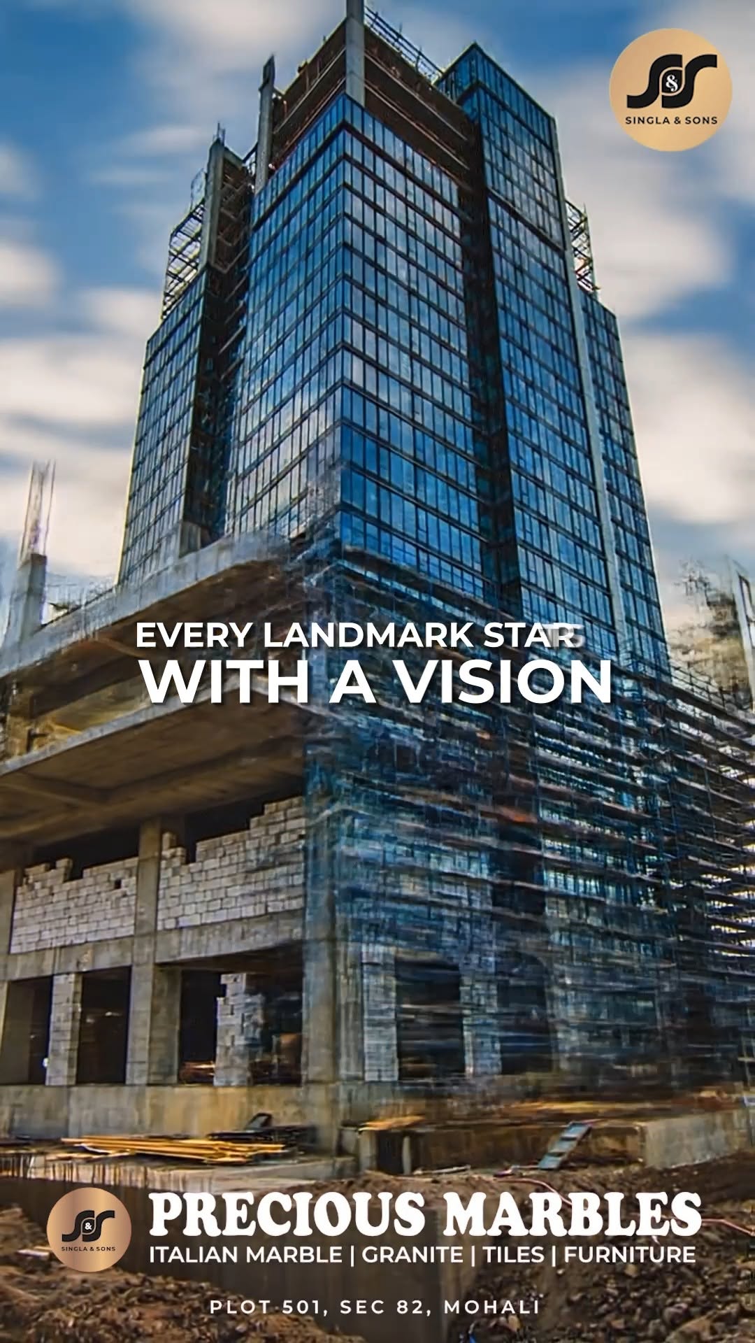 Tomorrow's skyline begins with today's choices.

From luxury residences to landmark commercial spaces, we're proud to be part of the foundations shaping the future of Tri-City.

Visit Precious Marbles by Singla & Sons and explore materials built to stand the test of time.

?? Plot 501, Sector 82, JLPL Industrial Area, Mohali
?? 077430 00978

[ premium marble, italian marble, luxury interiors, commercial projects, tri city development, granite collection, architectural materials, luxury homes, premium surfaces, precious marbles ]