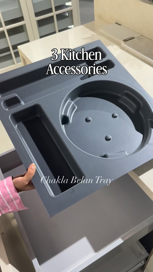 The kitchen accessories to make your kitchen look organised ??

.
(modular kitchen, India, luxury kitchen design, smart storage kitchen, modern home interiors, kitchen transformation, home, upgrade ideas, interior design trends, premium kitchen, trending, viral, reel, explore page, trending song, home improvement tips, interiors, interior design, house kitchens, new kitchens, luxury, tricity)

.
#reels #trending #explore #viral #kitchen