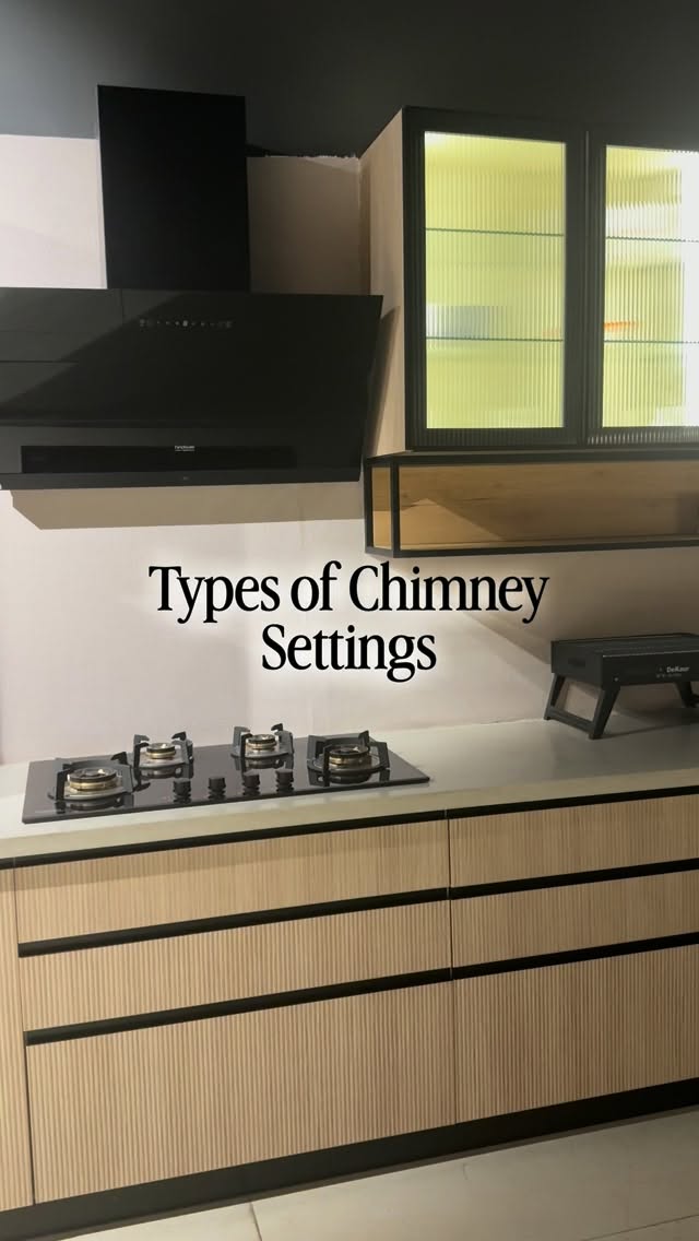 Three types of chimney settings for different kitchens ?

.
(modular kitchen, India, luxury kitchen design, smart storage kitchen, modern home interiors, kitchen transformation, home, upgrade ideas, interior design trends, premium kitchen, trending, viral, reel, explore page, trending song, home improvement tips, interiors, interior design, house kitchens, new kitchens, luxury, tricity)

.
#viral #reels #trending #explore #kitchen
