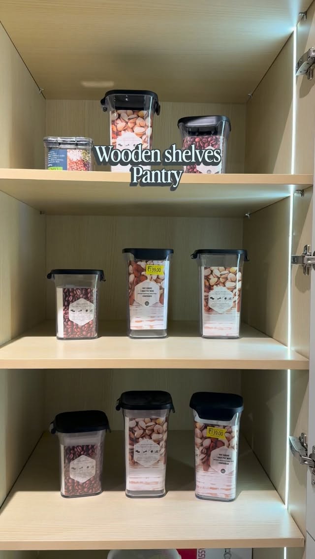 Simple wooden shelves pantry?

.
(modular kitchen, India, luxury kitchen design, smart storage kitchen, modern home interiors, kitchen transformation, home, upgrade ideas, interior design trends, premium kitchen, trending, viral, reel, explore page, trending song, home improvement tips, interiors, interior design, house kitchens, new kitchens, luxury, tricity)

.
#viral #trending #reels #explore #kitchen
