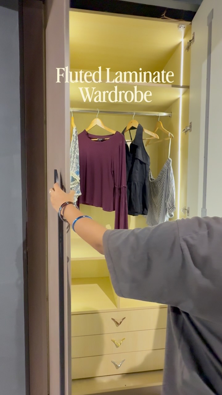 Fluted Laminate wardrobe unique style?

.
Modern Wardrobe Design 2026, Modular Wardrobes, Bedroom Interior Design, Luxury Home Decor, Customized Wardrobes, Color Palette Inspiration, Milano Kitchens & Wardrobes, InteriorDesign2026, ModernWardrobe, HomeRenovation, Luxuryinteriors, BedroomInspo

.
#viral #trending #reels #explore #wardrobe
