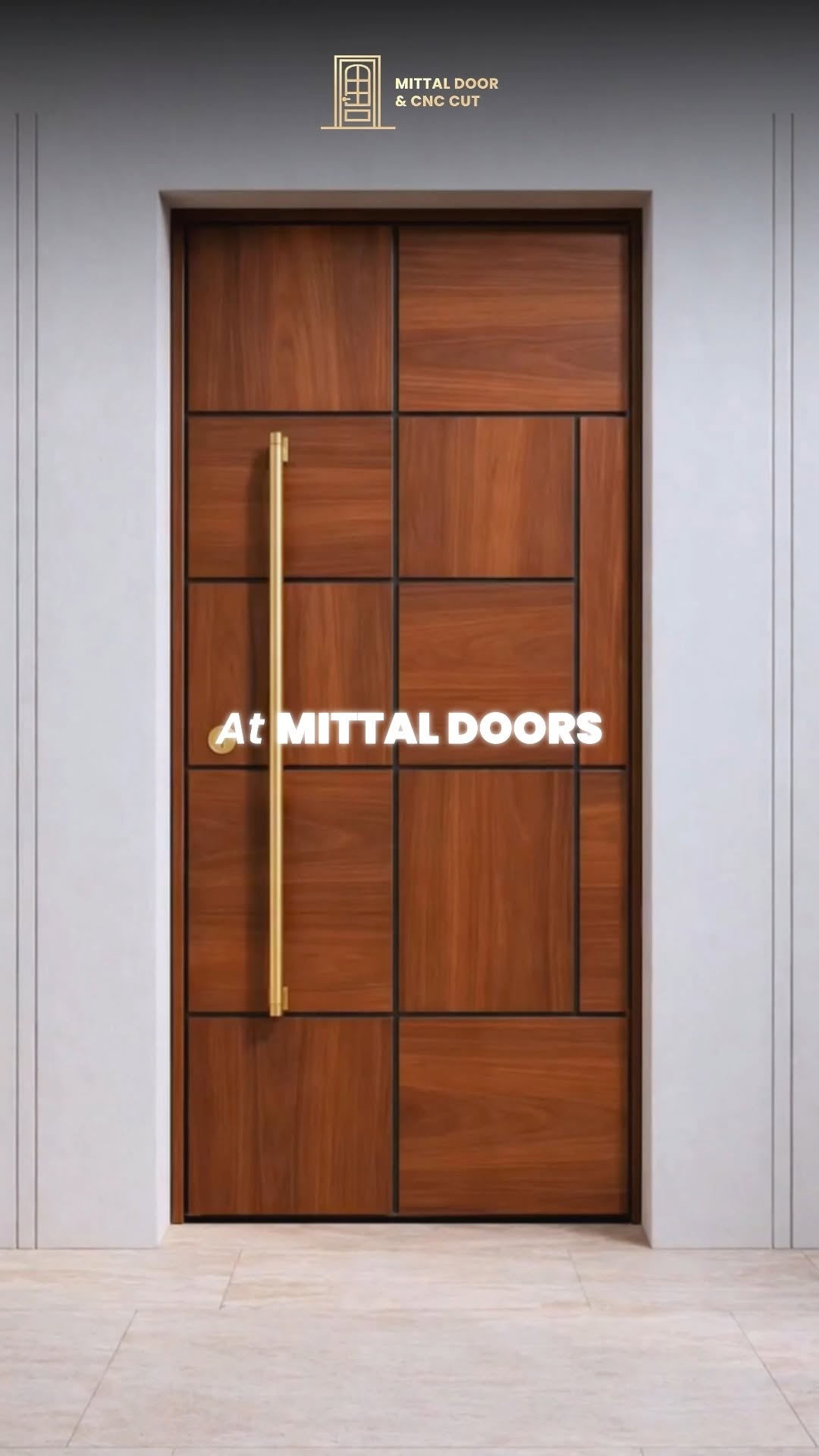 ? Elegance begins at your doorstep. ??

A beautifully designed door doesn't just welcome guests-it defines the character of your home.

At Mittal Door & CNC Cut, every door is crafted to deliver the perfect blend of elegance, durability, and timeless style.

? Premium Finish
? Superior Craftsmanship
? Modern Design
? Built to Last
.
#MittalDoorAndCNCCut #Elegance #DesignerDoors #WoodenDoors #LuxuryHomes #ModernInteriors #DoorDesign #HomeDecor #PremiumDoors #InteriorDesign #DreamHome #ElegantLiving #HomeImprovement #Craftsmanship #LuxuryEntrance
