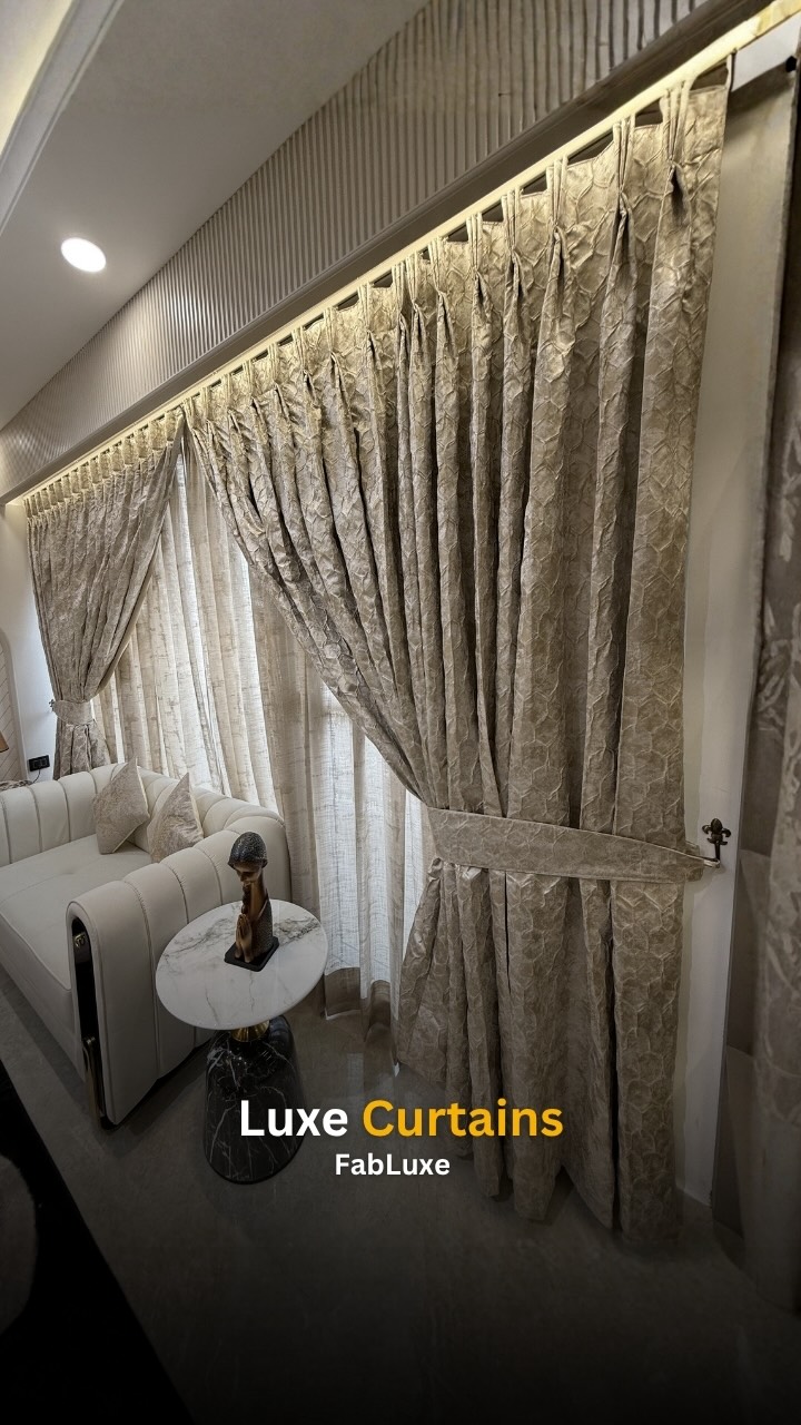 Luxe Curtains by FabLuxe ✨

Give your luxury home the curtains it truly deserves. We provide premium luxury curtains with perfect fitting and smooth motorized systems for effortless comfort.

From selecting the right fabric according to your home’s theme and colour palette to final installation, FabLuxe guides you at every step.
Detailed finishing, elegant fall, and a truly refined look — made for modern luxury spaces.

📞 9888819844 | 9888819822

#LuxuryCurtains #PremiumCurtains #MotorizedCurtains #ThemeBasedDecor #HomeStyling FabLuxe TricityHomes