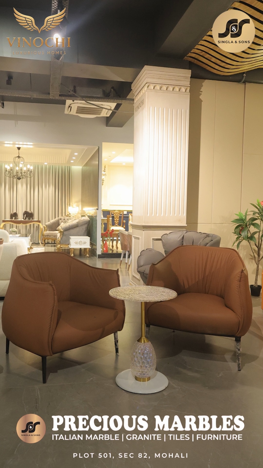 Your home deserves more than furniture. It deserves pieces that reflect your style, your personality, and the way you live.

Scroll through our curated collection and tell us—which Vinouchi piece would you bring home first?

Visit our showroom and discover furniture crafted for timeless living.

📍 Plot No. 501, Sector 82, JLPL Industrial Area, Mohali
📞 077430-00978

( Vinouchi Luxurious Homes, luxury furniture Mohali, premium furniture showroom, designer furniture, luxury sofas, luxury bedroom furniture, dining furniture, timeless home interiors)