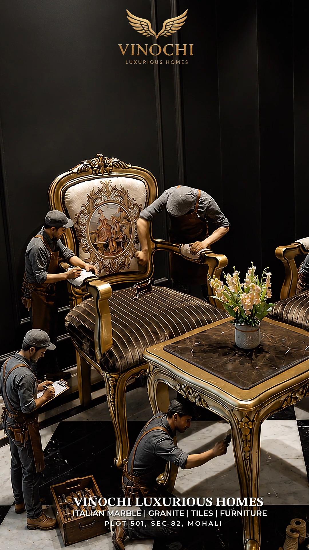 Every masterpiece is built one detail at a time.

At Vinouchi, craftsmanship isn't just a process, it's the foundation of every piece we create. From timeless silhouettes to flawless finishes, every detail is thoughtfully perfected to bring lasting luxury into your home.

Visit our showroom and experience furniture where craftsmanship truly comes to life.

📍 Plot No. 501, Sector 82, JLPL Industrial Area, Mohali
📞 077430-00978
🌐 www.preciousmarblemohali.com | www.singlaandsons.com

#Vinouchi #LuxuryFurniture #Craftsmanship #LuxuryLiving #TimelessDesign

(Vinouchi Luxurious Homes, luxury furniture Mohali, handcrafted furniture, premium furniture showroom, designer furniture, luxury home interiors, timeless craftsmanship, premium wooden furniture, luxury living spaces, statement furniture)