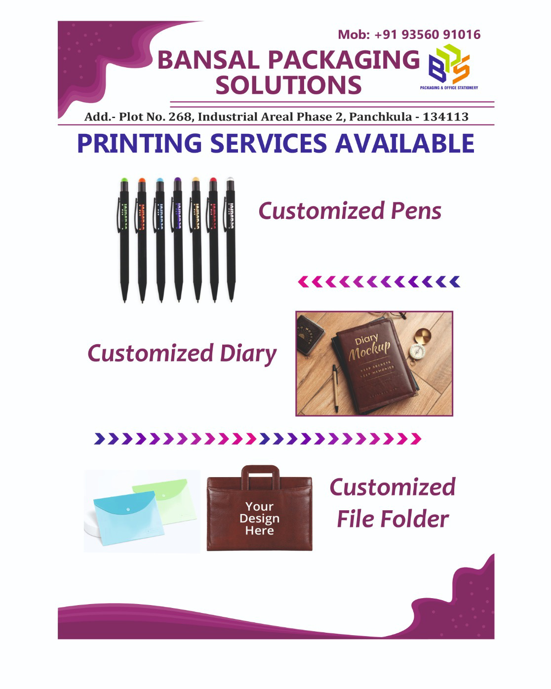 We provide best in class stationary products and customised solutions