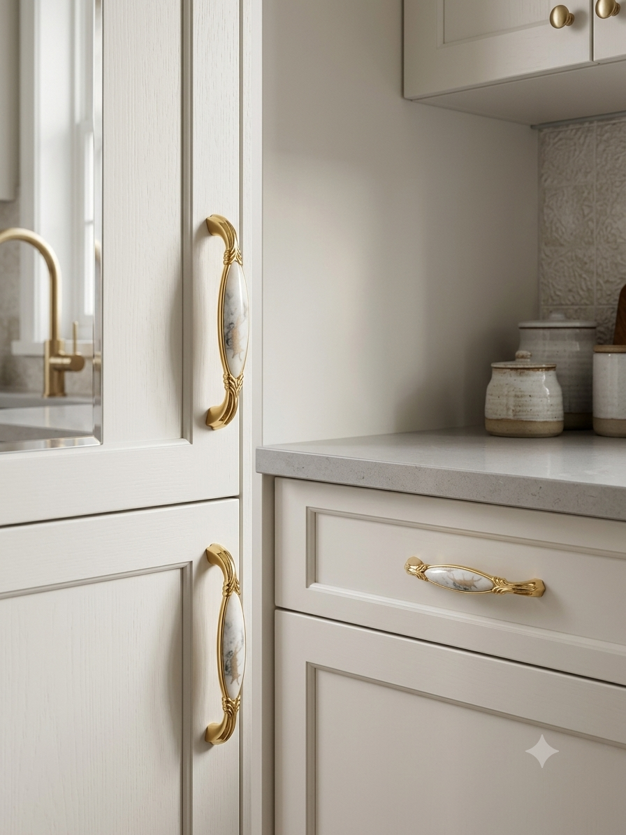 VC 2066 Gold Marble Cabinet Handle — image 2