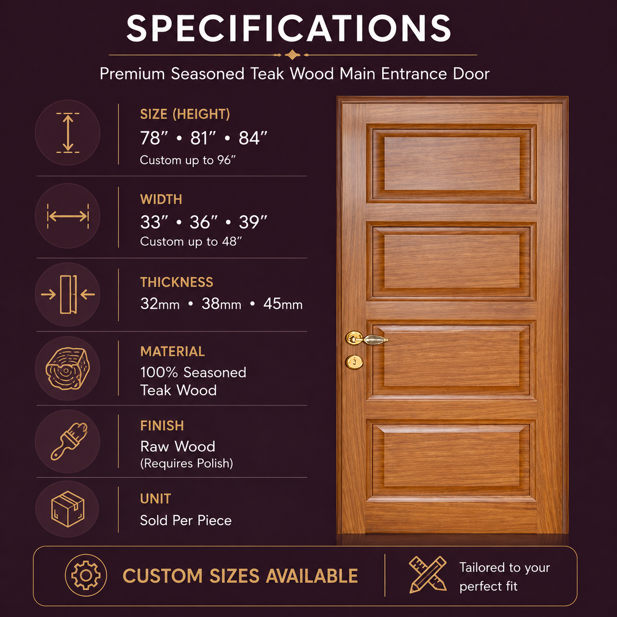 Teak Main Entrance Door Copy(1) — image 9