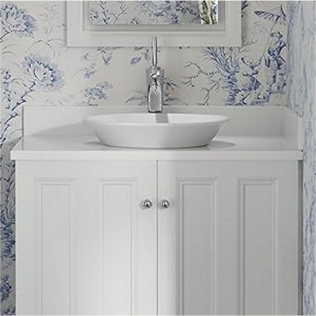 Conical Bell™ 41.3 cm round vessel bathroom sink with glazed underside, no — image 5