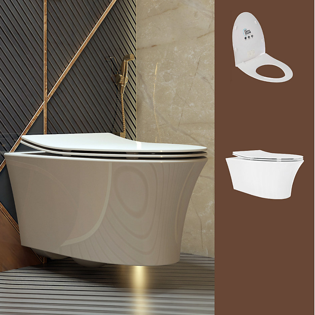 Veil wall hung toilet bundle in White — image 2