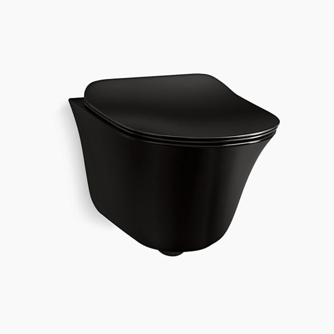 Vive wall hung toilet bundle in Black — image 4