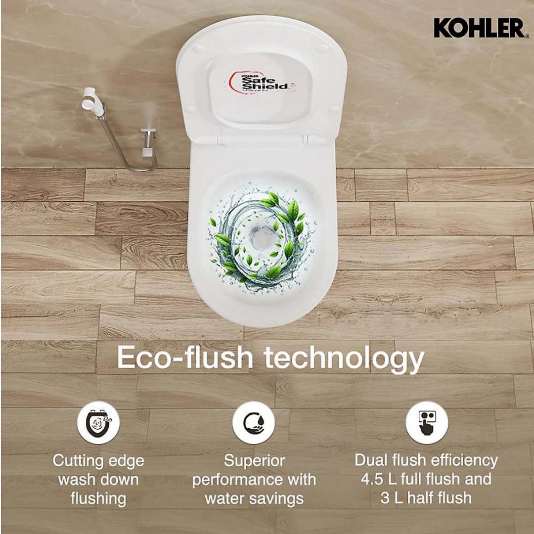 Vive wall hung toilet bundle in White — image 2