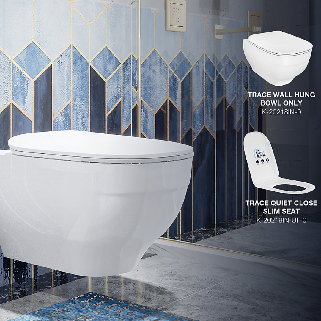 Trace wall hung toilet bundle in White — image 2