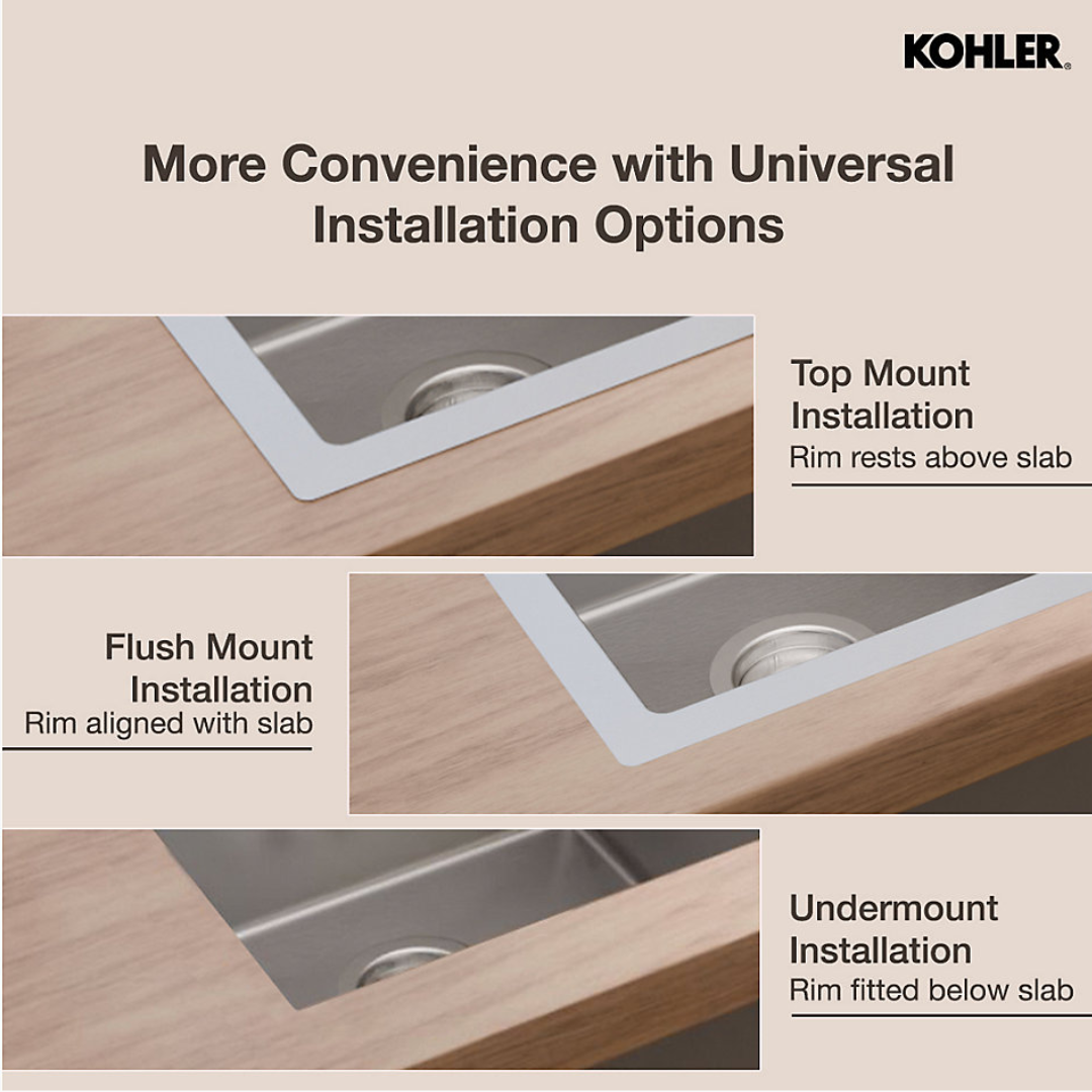 Strive™ 24 inch (61 cm) top-/flush-/undermount single-bowl kitchen sink — image 5