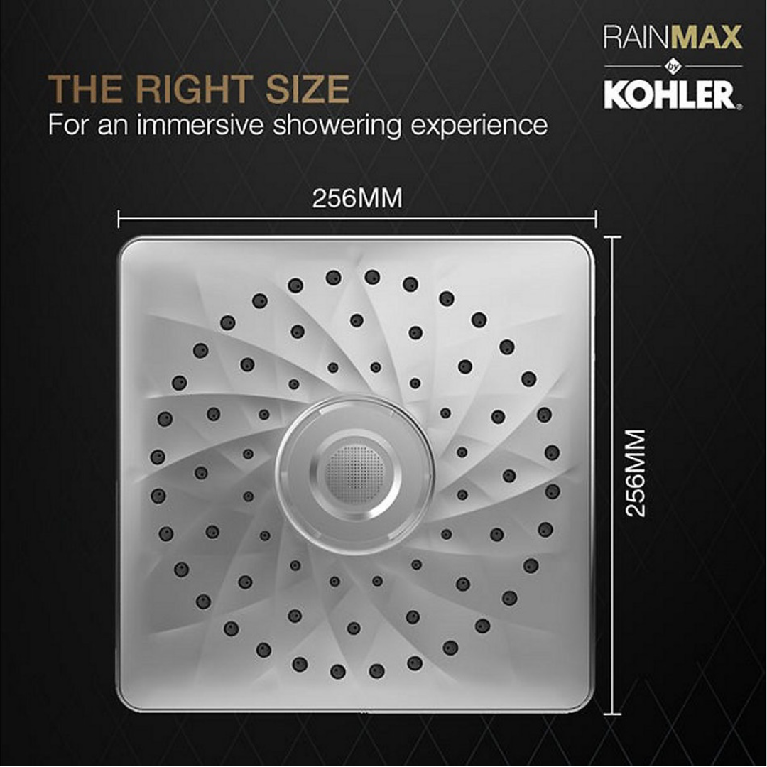 Rain Max Square 25.4 cm single-function rainhead, 22 lpm — image 4