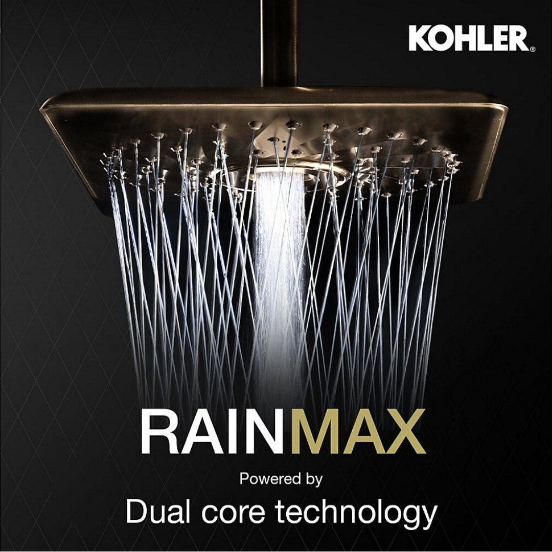 Rain Max Square 25.4 cm single-function rainhead, 22 lpm — image 5