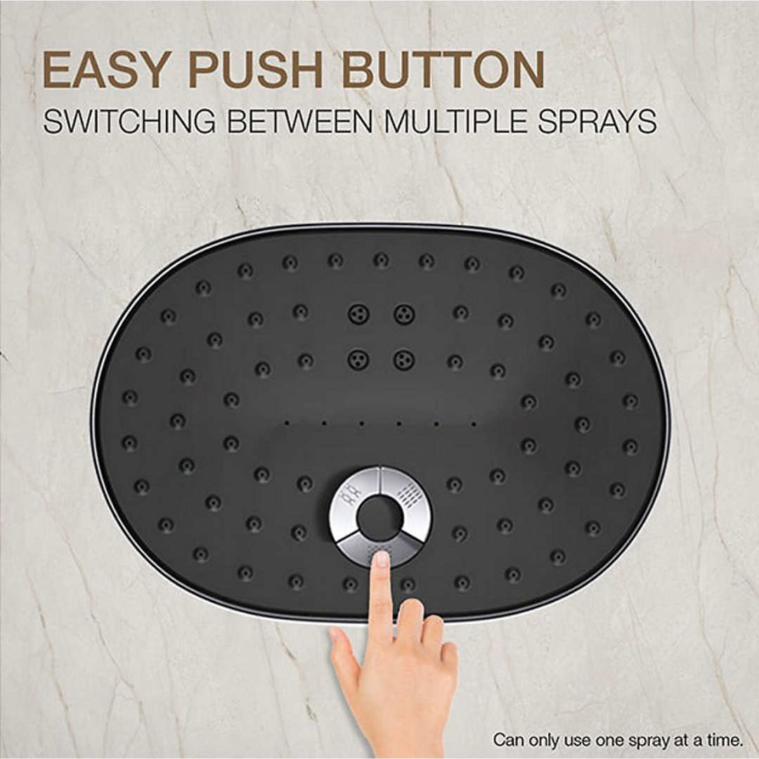 Statement™ Oblong three-function 20.2 cm showerhead, 9.5 lpm — image 2