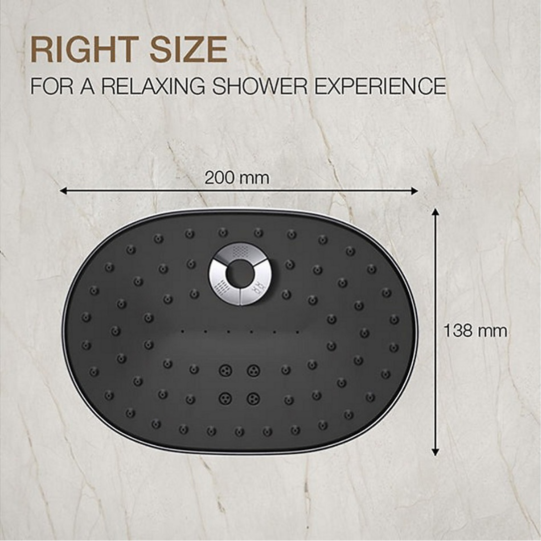 Statement™ Oblong three-function 20.2 cm showerhead, 9.5 lpm — image 4