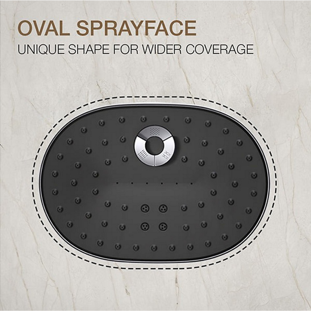 Statement™ Oblong three-function 20.2 cm showerhead, 9.5 lpm — image 6
