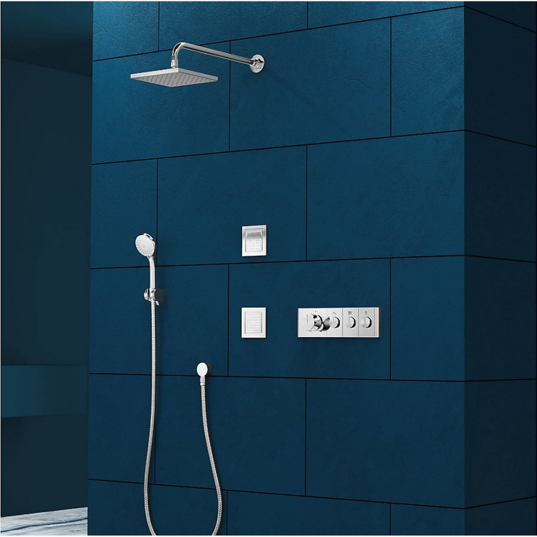 Anthem™ Three-outlet recessed mechanical thermostatic valve control — image 2