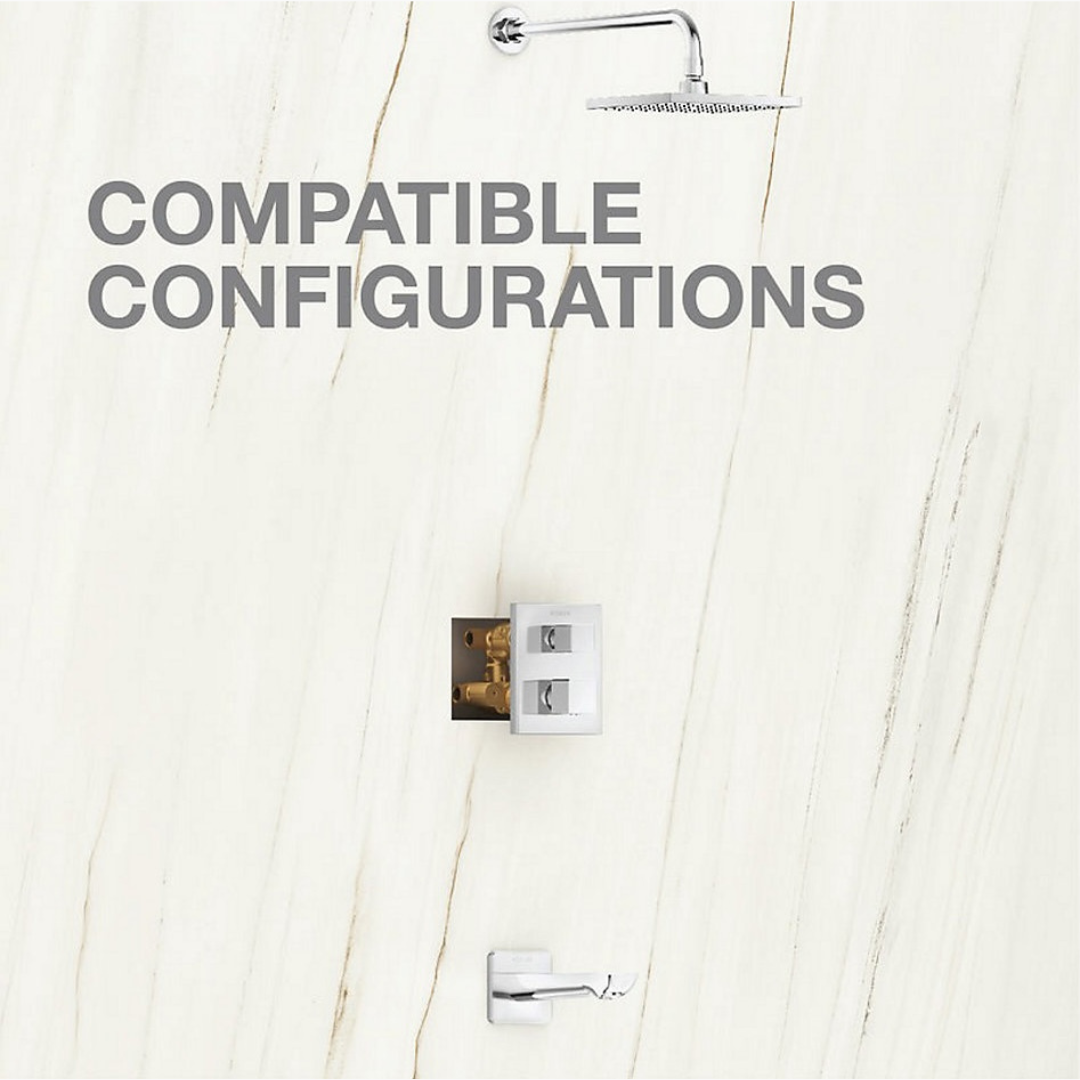 Autosense™ 235+ Recessed thermostatic bath and shower valve — image 5